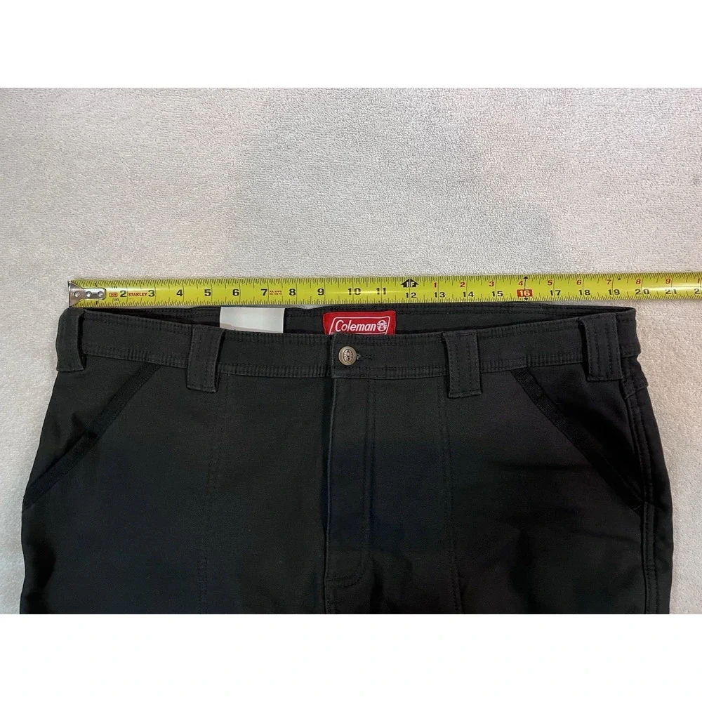 NWT Coleman Fleece Lined Stretch Tear Resistant Utility Pants Mens 38x30 Phantom